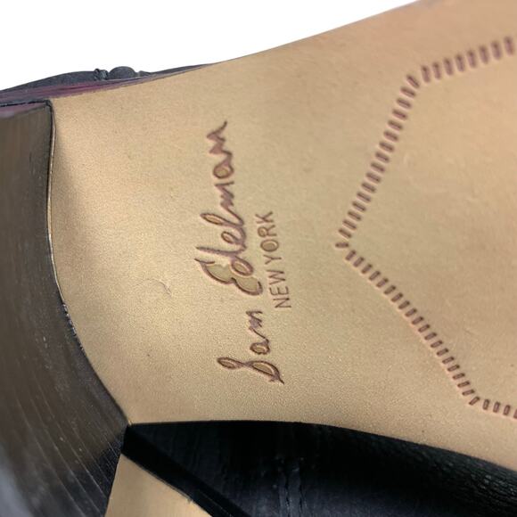 Sam Edelman Joplin Black Leather Over the Knee Boots Size 6M - Picture 7 of 9